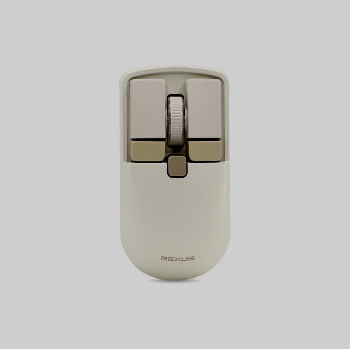 Gambar Mouse Office Rexus QB400 / Rexus QB-400 Mouse Wireless Bluetooth Recharge - Beige dari BintangRayaKomputer undefined Tokopedia