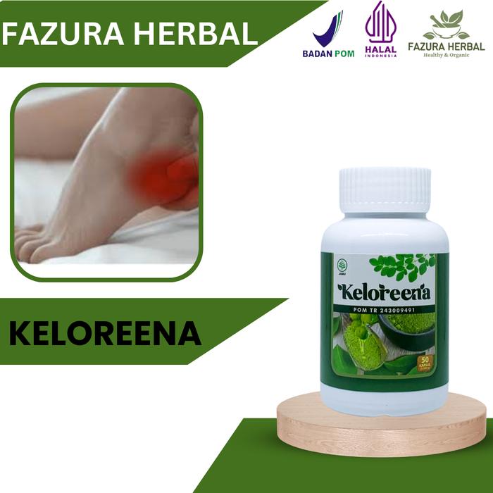 Gambar Keloreena - Obat Radang Tumit, Obat Plantar Fasciitis, Obat Sakit Tumit, Obat Tumit Ngilu - 50 Kapsul dari Fazura Herbal undefined Tokopedia