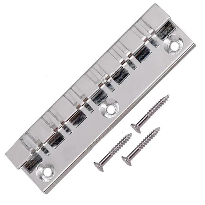 Gambar A Set of Brass Hang String Type 12 String Bridge for Electric Guitar Accessories Parts Musical Instrument Chrome dari LogicBuyes undefined Tokopedia