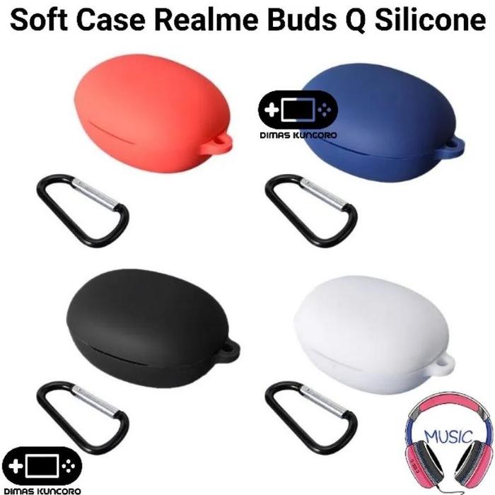 Soft Case Realme Buds Q silicone silicon bumper tws protector Q Navy di  Larista Store06 Tokopedia