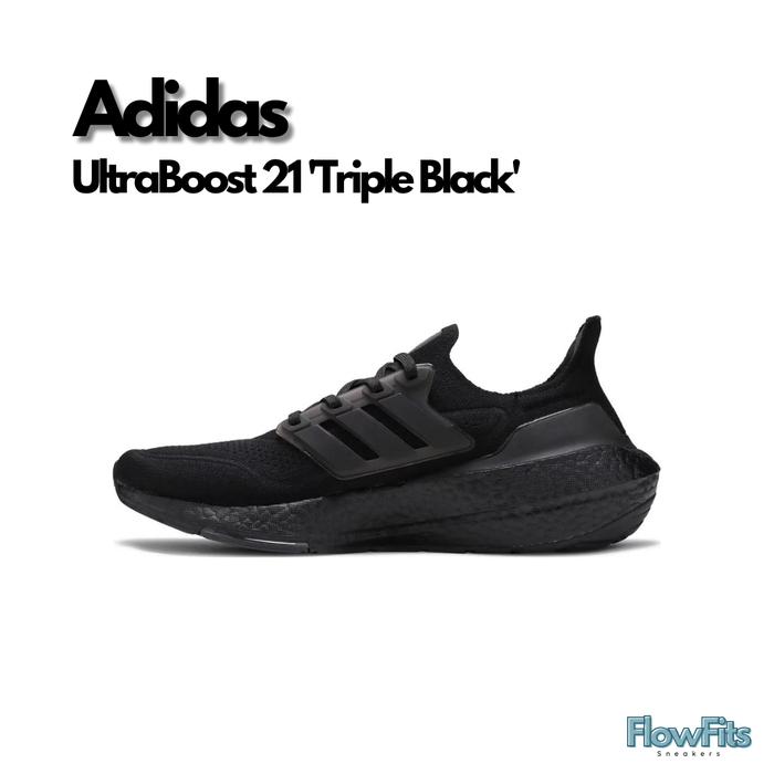 Adidas UltraBoost 21 'Triple Black' FY0306 BNIB ORIGINAL Sneakers Pria  Wanita UNISEX 42