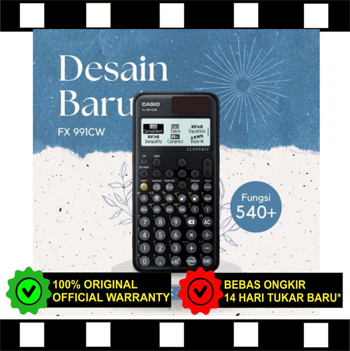 Gambar CASIO FX 991 CW Kalkulator Scientific / FX991 / FX 991CW - BLACK dari Concept Shop Jogja undefined Tokopedia