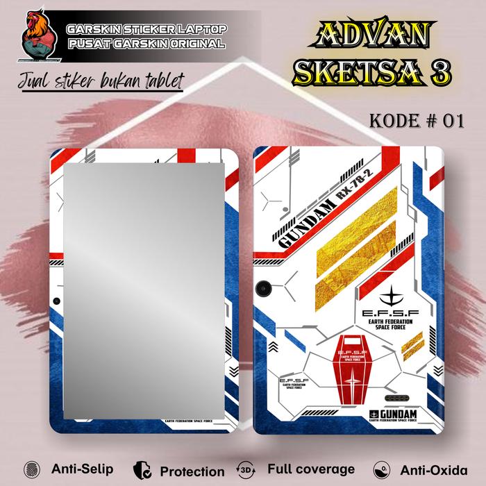 Gambar [ISI 2 PCS] Garskin Stiker Advan sketsa 3 Motif # 01 - 05 Bisa Request Gambar - Kode # 01 dari Berkahgarskin01 undefined Tokopedia