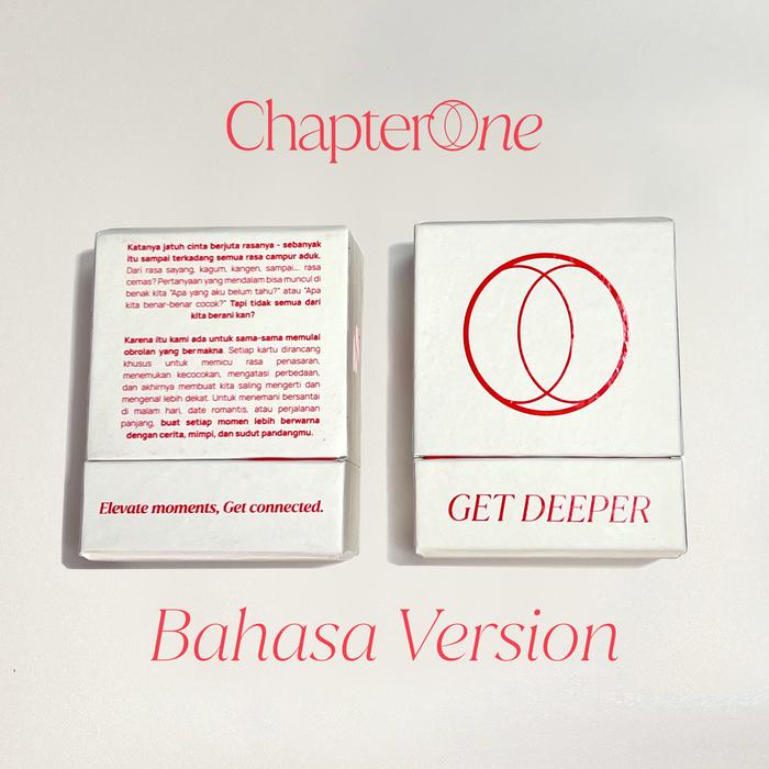 Gambar ChapterOne - Dating edition Get Deeper - Permainan Kartu Ngobrol & Pertanyaan / Game Conversation Card for Couple Deep Talk - Bahasa dari Chapter One Story undefined Tokopedia