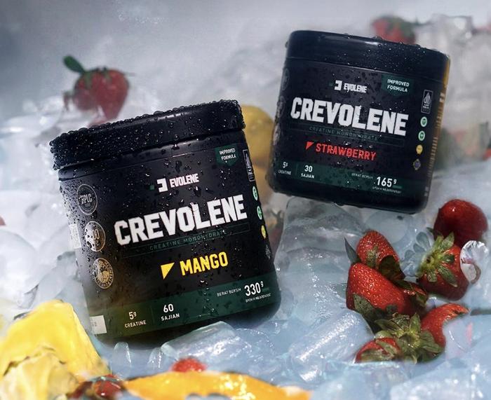 Gambar Creatine Evolene Crevolene Monohydrate Kreatin 60 serving 330 gram - 60s MONO MANGO dari Evolene Official Store undefined Tokopedia
