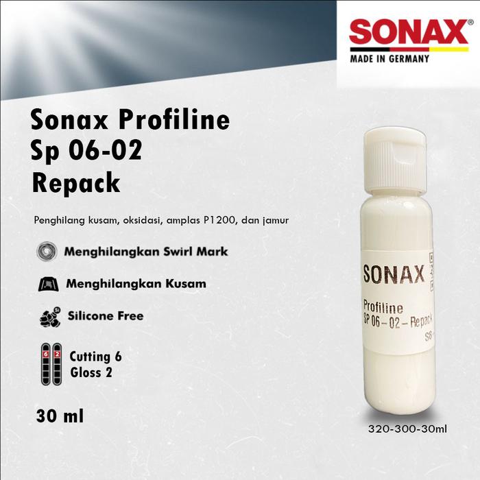 Gambar Sonax Profiline SP 06-02 Repack Step 1 Cutting Kompon Penghilang Baret - 30ML dari Aki Murah Jakarta undefined Tokopedia