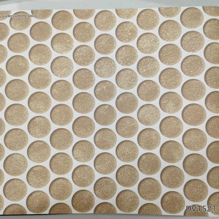 Gambar Wallpaper Vynil Dinding Premium Motif Abstrak Timbul / Kotak Bulat Bertekstur Roll Kecil Ruang Tamu Kamar Warna Biru Muda Abu Muda - DV1521 dari Ladeva Home Decor undefined Tokopedia