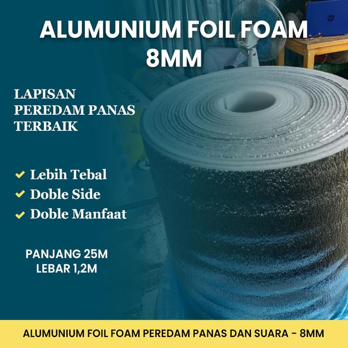 Gambar Alumunium Foil Foam Peredam Panas dan suara 8mm Insulasi Atap Terbaik dari Yama Store Id undefined Tokopedia