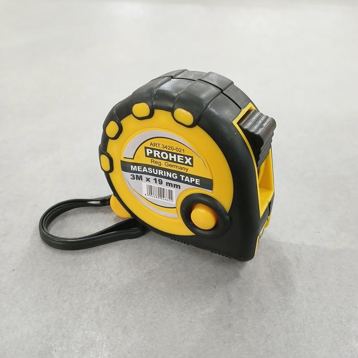 Gambar Prohex ROLL METER / METERAN (Alat ukur bangunan dan pertukangan) - 3m x 19mm dari Graha Bangunan Official undefined Tokopedia