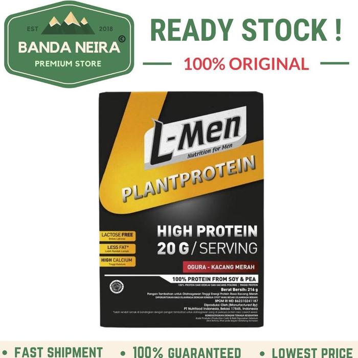 Gambar ~Harga Special~ L-MEN LMEN L MEN PLANT VEGAN Protein | 6 SAJIAN | 216 GR Buruan Sebelum Kehabisan - OGURA, 6 SERVINGS dari amanah'mart undefined Tokopedia
