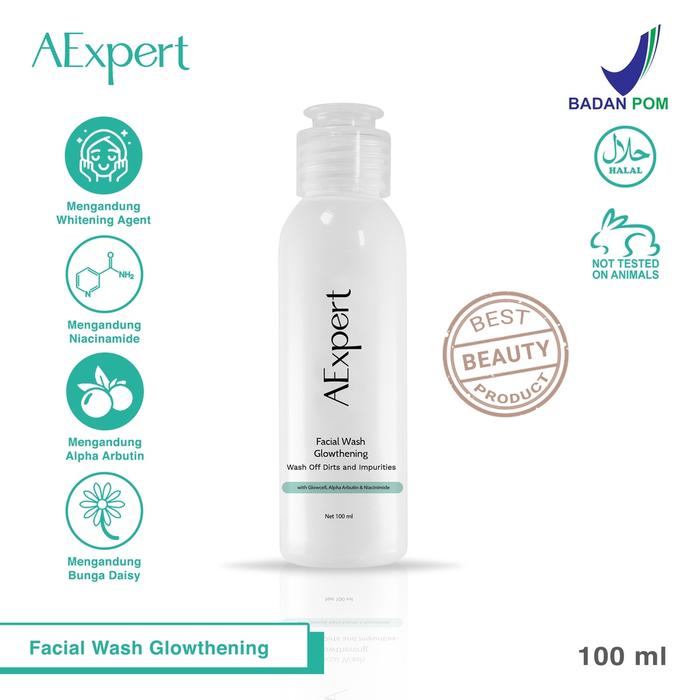 Gambar AExpert by dr Ekles Skincare Glowthening Series - Facial Wash dari Manuela Putri Design Collection undefined Tokopedia