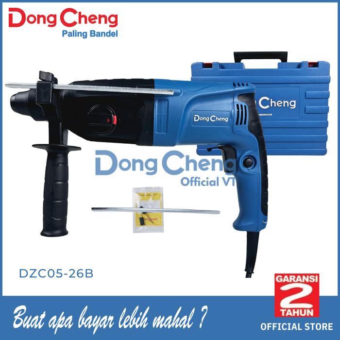 Gambar Dongcheng DZC05-26B Mesin Bor Beton 3Mode 26MM Rotary Hammer DZC05-26 B dari Dongcheng Power Tools VT undefined Tokopedia