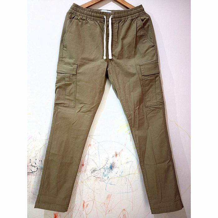 Gambar Celana Cargo Panjang Export Cargo Pria Celana Cargo Slim Fit Sisa Export Original Baru - Olive, XS dari American Branded Stocklot undefined Tokopedia