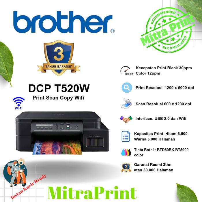 Gambar Printer DCP T520W all in One Wifi - Tinta Non Ori dari MitraPart Store undefined Tokopedia