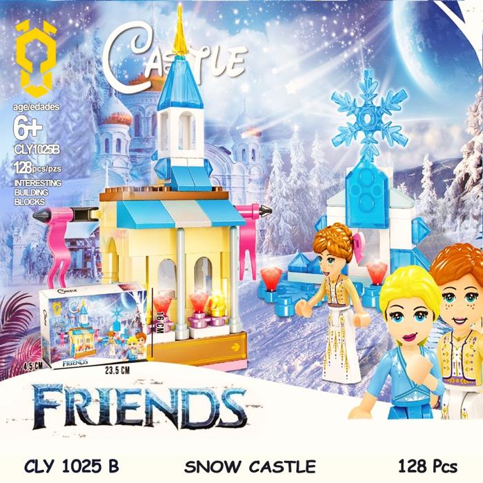 Gambar CLY1025B Frozen Snow House Blok BLock Balok Bricks Tumpuk Building Set Mainan Anak Hobi Koleksi Model Kit COLONY dari ToysParadise. undefined Tokopedia