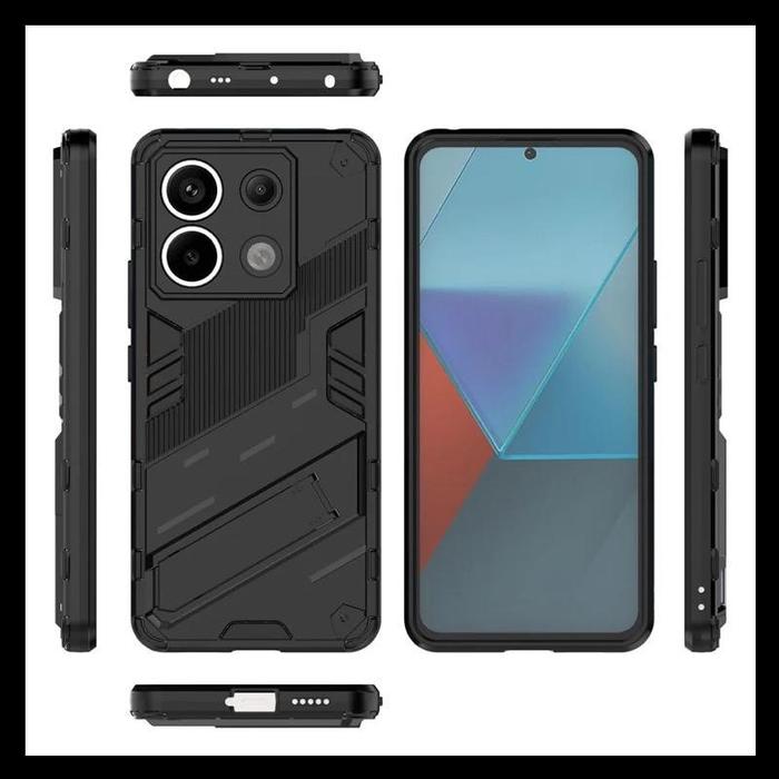 Gambar Xiaomi Redmi Note 13 Pro 4G 5G Case Cyberpunk Original HardCase Cover Silicone Bumper Stand Soft Casing - HITAM., RNOTE 13 PRO 4G dari Markas acc 88 undefined Tokopedia