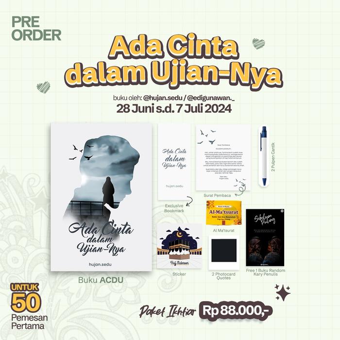 Gambar Buku Self improvement Ada Cinta Dalam Ujian-Nya hujan.sedu Bumi Fiksi - Di Love dari bumifiksijakarta undefined 4 Tokopedia
