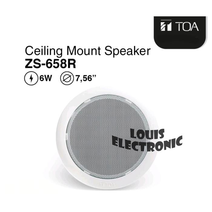 Jual TOA Ceiling Speaker Plafon ZS 658R ZS658R Watt ORIGINAL