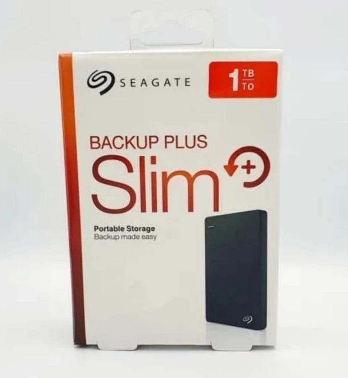 Gambar Hardisk Eksternal BACKUP Plus SLIM Usb 3.0 500GB/1TB  laptop/Notebook/Macbook/Pc/Computer/PS - 1TB, Hitam dari Khairastore12 undefined Tokopedia