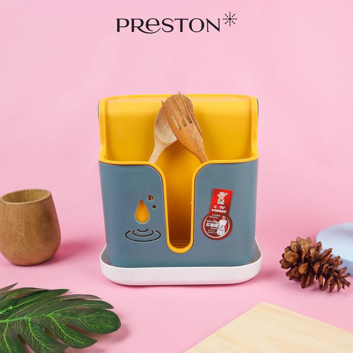 Gambar Havin Tempat Wadah Pisau Sendok Garpui - Tempat Cutlery - PR - Orange-Abu dari Prestoncookware undefined Tokopedia