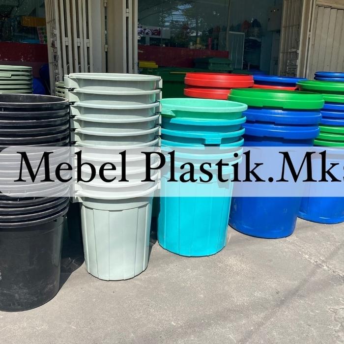 Gambar Ember Air/Ember 150 /250 Liter+Tutup - 150 dari Mebel Plastik Makassar undefined Tokopedia