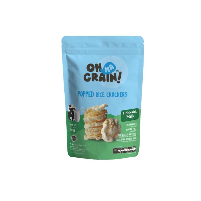 Gambar Oh Ma Grain Popped Rice Crackers / Snack Crackers Beras Sehat Diet - Hokkaido Milk dari HealthyFarm18 undefined Tokopedia