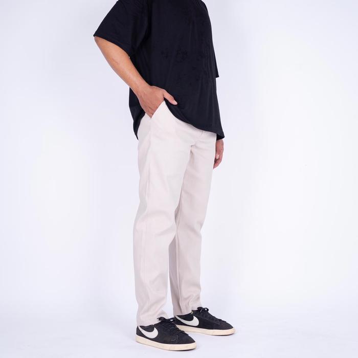 Gambar Celana Chino Panjang Katun Strech Tailor Slim Fit Kualitas Premium - Cream, S dari Daily Outfits DYO undefined Tokopedia
