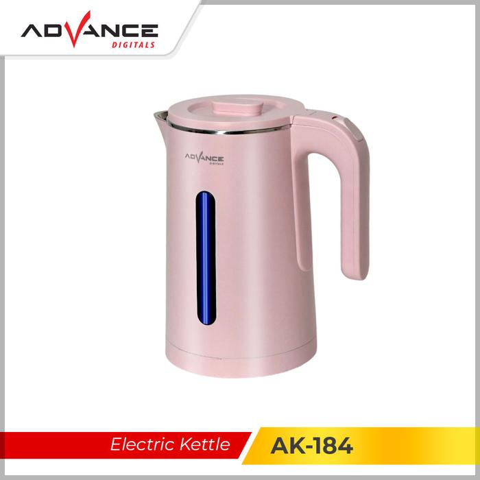 Gambar Advance AK184 / AK-184 Teko Listrik Elektrik 1,8 Liter stainless steel 304 Food Grade Pemanas Air warna Pink, blue dan white - Light Pink dari Advance Digitals Indonesia undefined Tokopedia