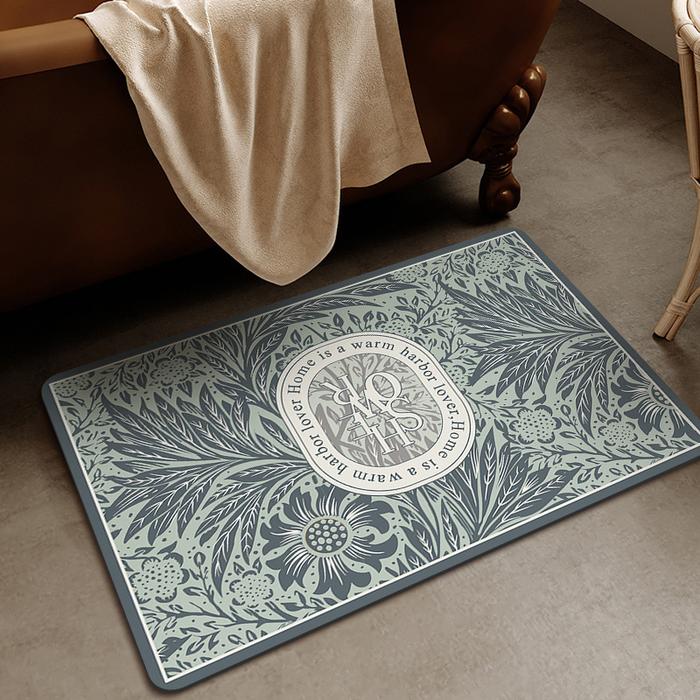 Gambar Elegant Doormat / Keset kaki Aesthetic diatomite / keset kamar mandi anti slip - Blue dari SAVO Home & Living undefined Tokopedia
