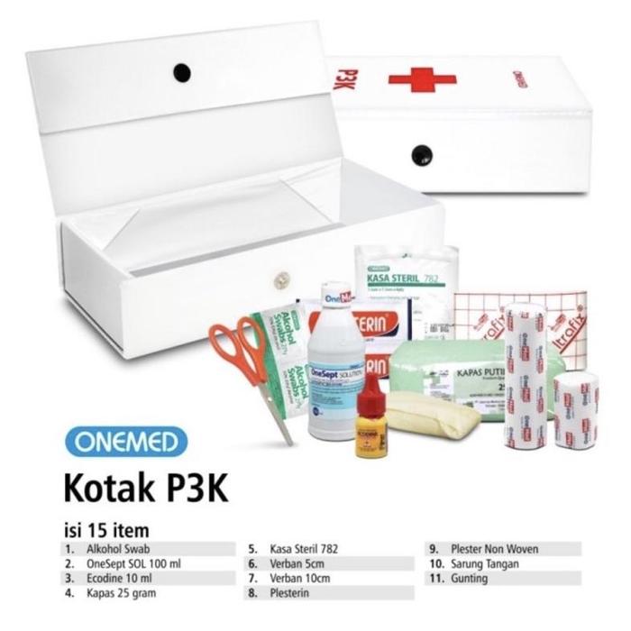 Gambar P3K ONEMED FIRST AID KID POCKET BAG / TAS DOMPET P3K MEDICALONLINE MEDICAL ONLINE - P3k kotak dari sofiati_store undefined Tokopedia