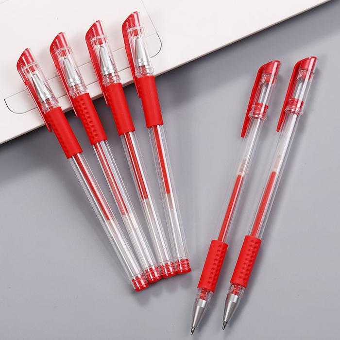 Gambar Sale Pena 50 pcs Pulpen Alat Tulis Pena Gel 0.55mm Standard Pulpen Gel Standard Bolpoin Perlengkapan Sekolah - 50pcs Merah dari DASYAT ONLINE SHOP undefined Tokopedia