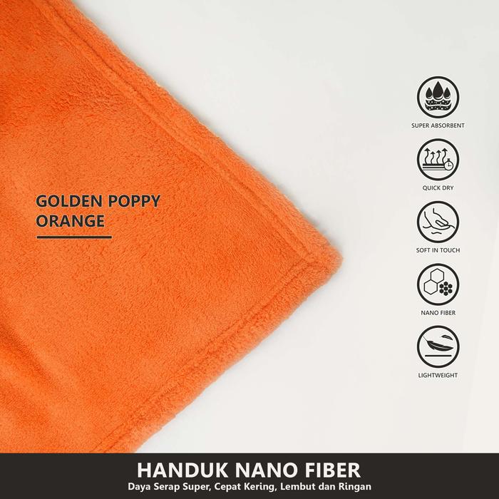 Gambar RISE Finezza Handuk Nano Bath Towel Super Menyerap ukuran 140x70cm - Golden popy dari risebedding undefined Tokopedia
