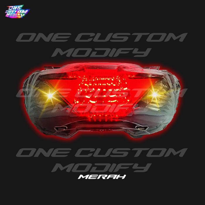 Gambar STOPLAMP RUNNING NEW FREEGO LAMPU LED REM BELAKANG VARIASI MOTOR TAILIGHT ONE CUSTOM MODIFY - Merah, 8 MODE STAY dari One custom modify undefined Tokopedia