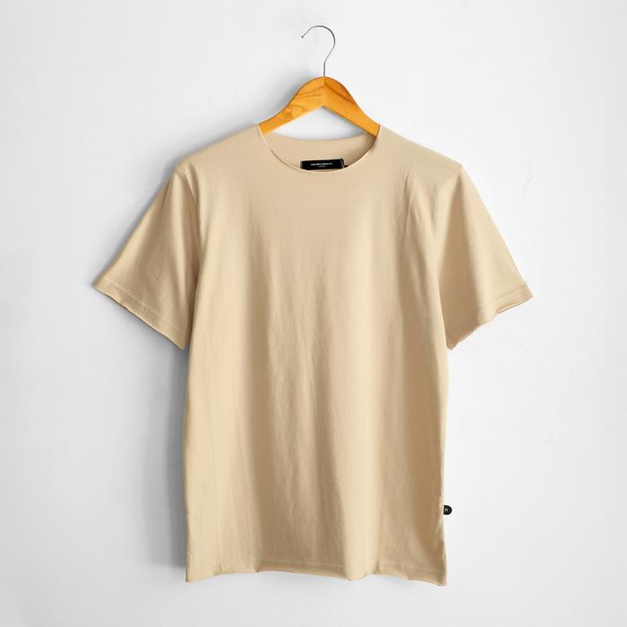 Gambar Nordhenbasic Raw Unfinished Tshirt 100% Super Soft Cotton Light Brown Pria - XXL dari nordhenbasic undefined Tokopedia