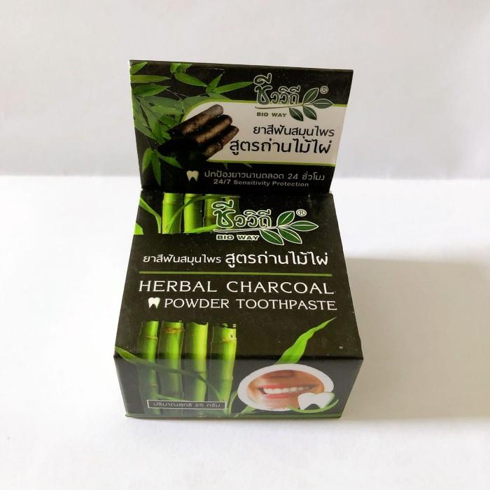 Gambar Bio Way Herbal Charcoal Powder Toothpaste 25g dari Ichibanmise undefined Tokopedia