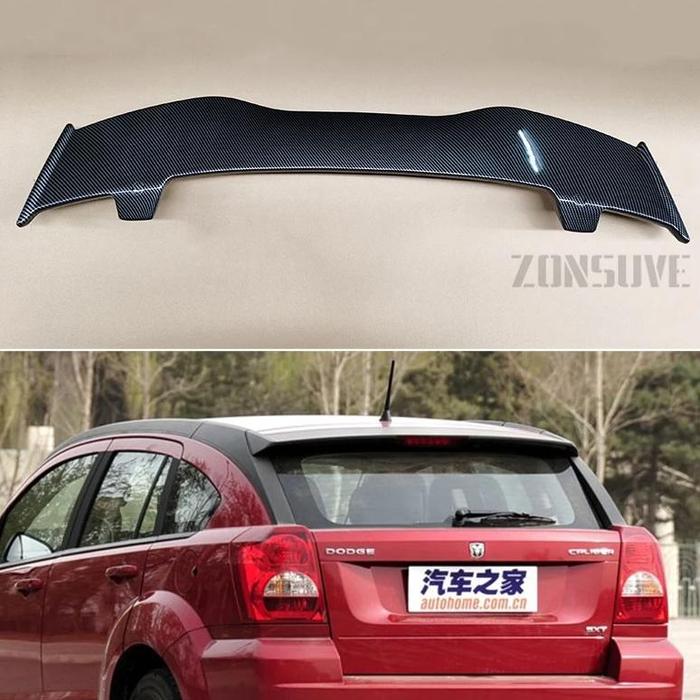 Black Carbon Fiber Roof Molding Trim Kit for Dodge Caliber 2007, 2008, 2009, 2010, 2011, 2012