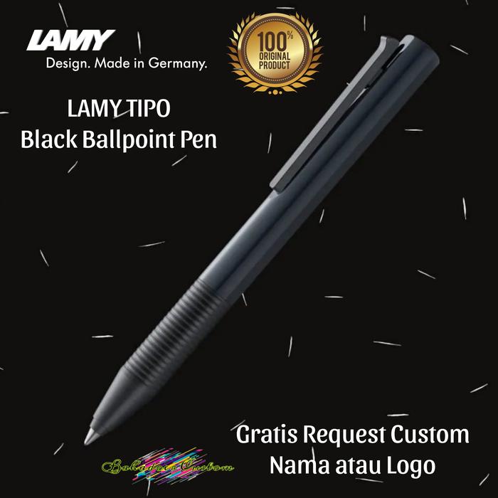 Pulpen Lamy Original Made In Germany Tipo Black Series Rollerball Pen  Gratis Request Custom Nama Anda Atau Logo Anda Cocok Untuk Pemakaian  Pribadi