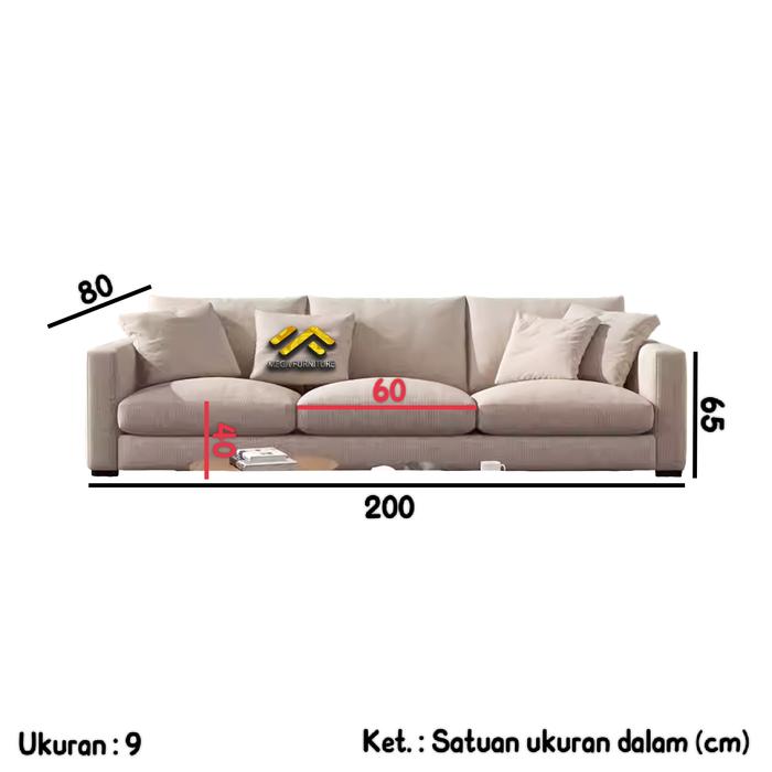 Gambar Sofa 3 dudukan / Sofa 3 seater / Sofa minimalis - 9 dari MEGA FURNITURE 8 undefined Tokopedia