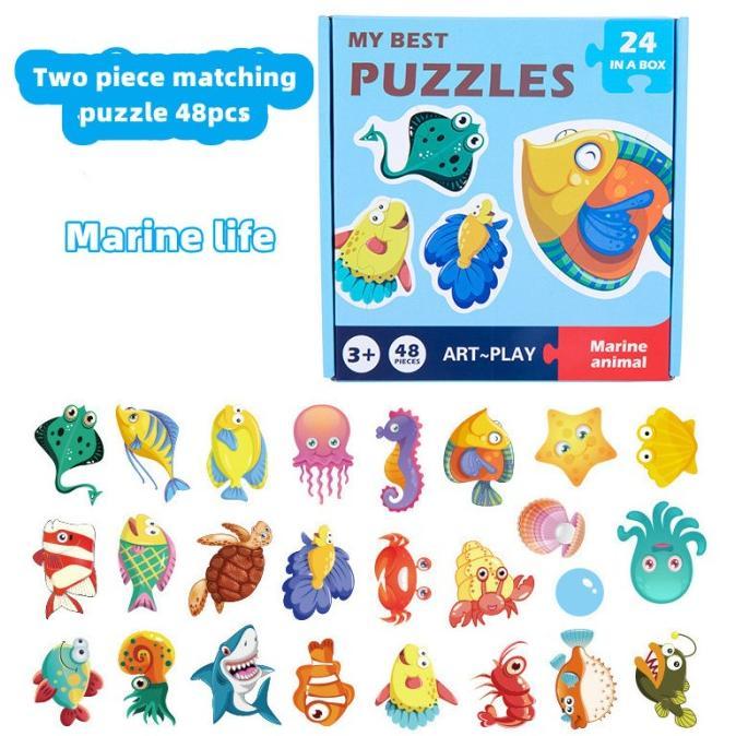 Gambar KYL-37 My Best Puzzles ( Matching Puzzle ) berkualitas - marine animal dari keylandraputra undefined Tokopedia