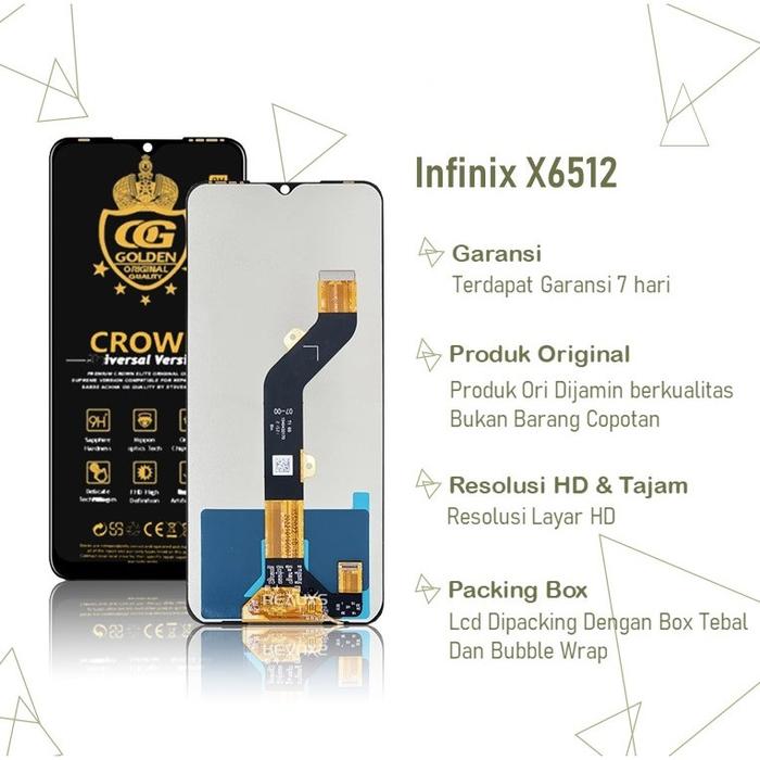 Gambar LCD TOUCHSCREEN INFINIX SMART 6 HD X6512 HOT 12I X665B HOT 20I X665E ORIGINAL - Incell dari Lucky Star Sparepart 1688 undefined Tokopedia