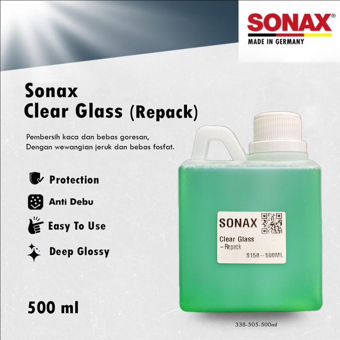 Gambar Sonax Clear Glass Repack Pembersih Kaca / Glass Cleaner Mobil - 500ML dari Aki Murah Jakarta undefined Tokopedia