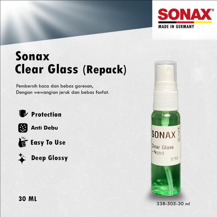 Gambar Sonax Clear Glass Repack Pembersih Kaca / Glass Cleaner Mobil - 30ML dari Aki Murah Jakarta undefined Tokopedia