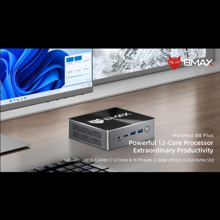 【最終値下げ】BMAX B8 Plus i5 12600H/24GB/512GB ミニpc BMAX B8 Plus i5 12600H/24GB/512GB