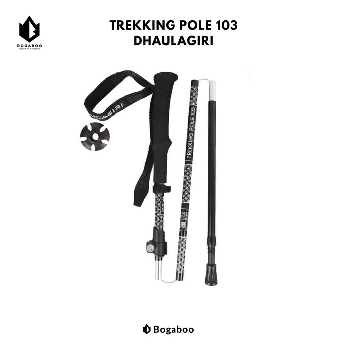 Gambar Trekking pole Dhaulagiri Lipat 103 - Tongkat Pendaki - Tongkat Hiking - Hitam dari Aycamp undefined Tokopedia