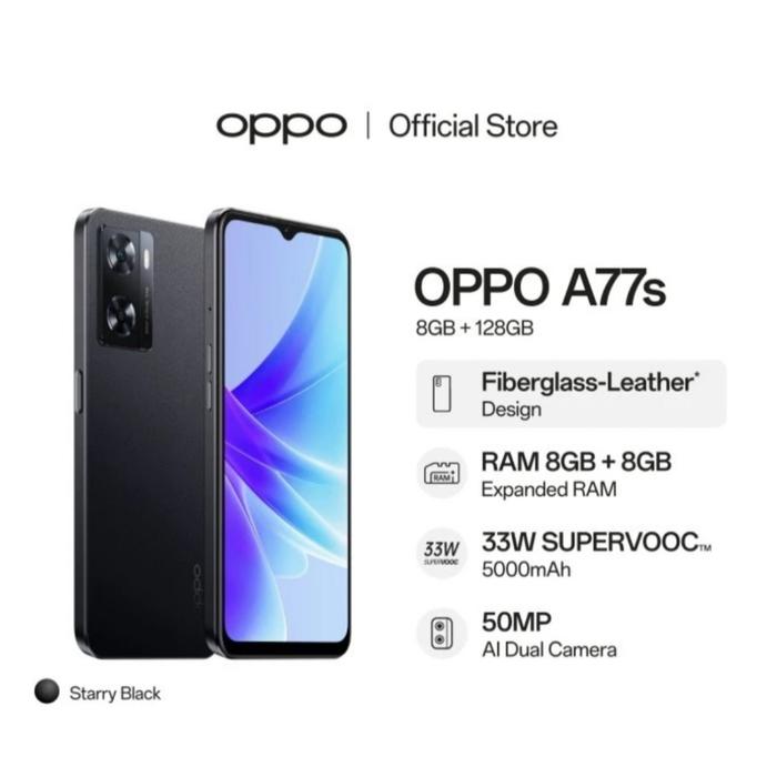 Gambar Hp Oppo A77S 8/128 GB - ( Oppo A77 S 8GB + 128GB ) Garansi Resmi - Hitam dari GM STORE14 undefined Tokopedia