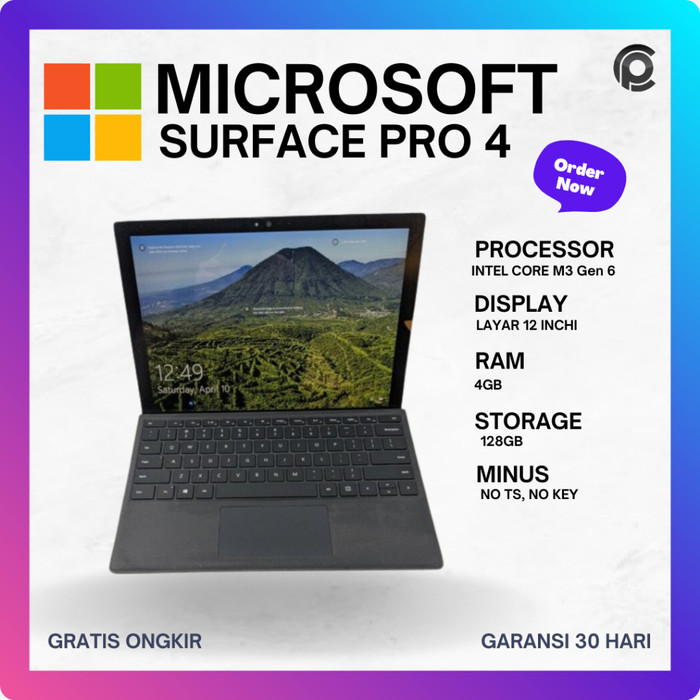 Gambar Microsoft Surface Pro 7 7+ 6 5 4 3 2 Laptop tablet bekas Bergaransi - Pro 4 Minus  dari POWER COMPUTERINDO OFFICIAL undefined Tokopedia