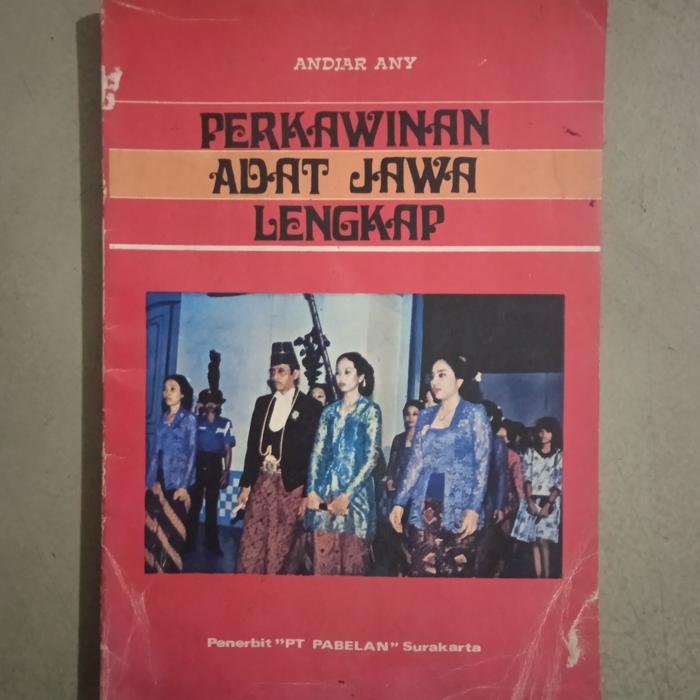 Jual Buku Perkawinan Adat Jawa Lengkap - Andjar Any - Kota Yogyakarta ...