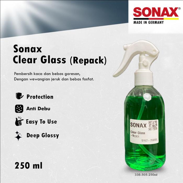 Gambar Sonax Clear Glass Repack Pembersih Kaca / Glass Cleaner Mobil - 250ML dari Aki Murah Jakarta undefined Tokopedia