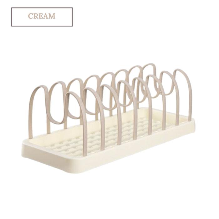 Gambar RAPI - Rak Peyimpanan Piring / Rak Piring Minimalis / Dish Rugs - Krem dari benah official undefined Tokopedia
