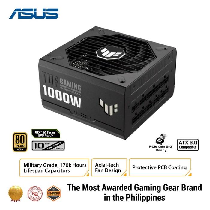 Gambar ASUS TUF GAMING 750W 850W 1000W 1200W GOLD - 80+ Plus GOLD ATX 3.1 PCIe 5.1 Fully Modular PSU - 1000W - Black dari Duta Mandiri Infokom Kota Administrasi Jakarta Pusat Tokopedia